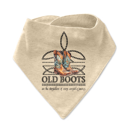 OLD BOOTS Boot Stitch Infant Bandana Style Western Bib