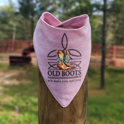 OLD BOOTS Boot Stitch Infant Bandana Style Western Bib