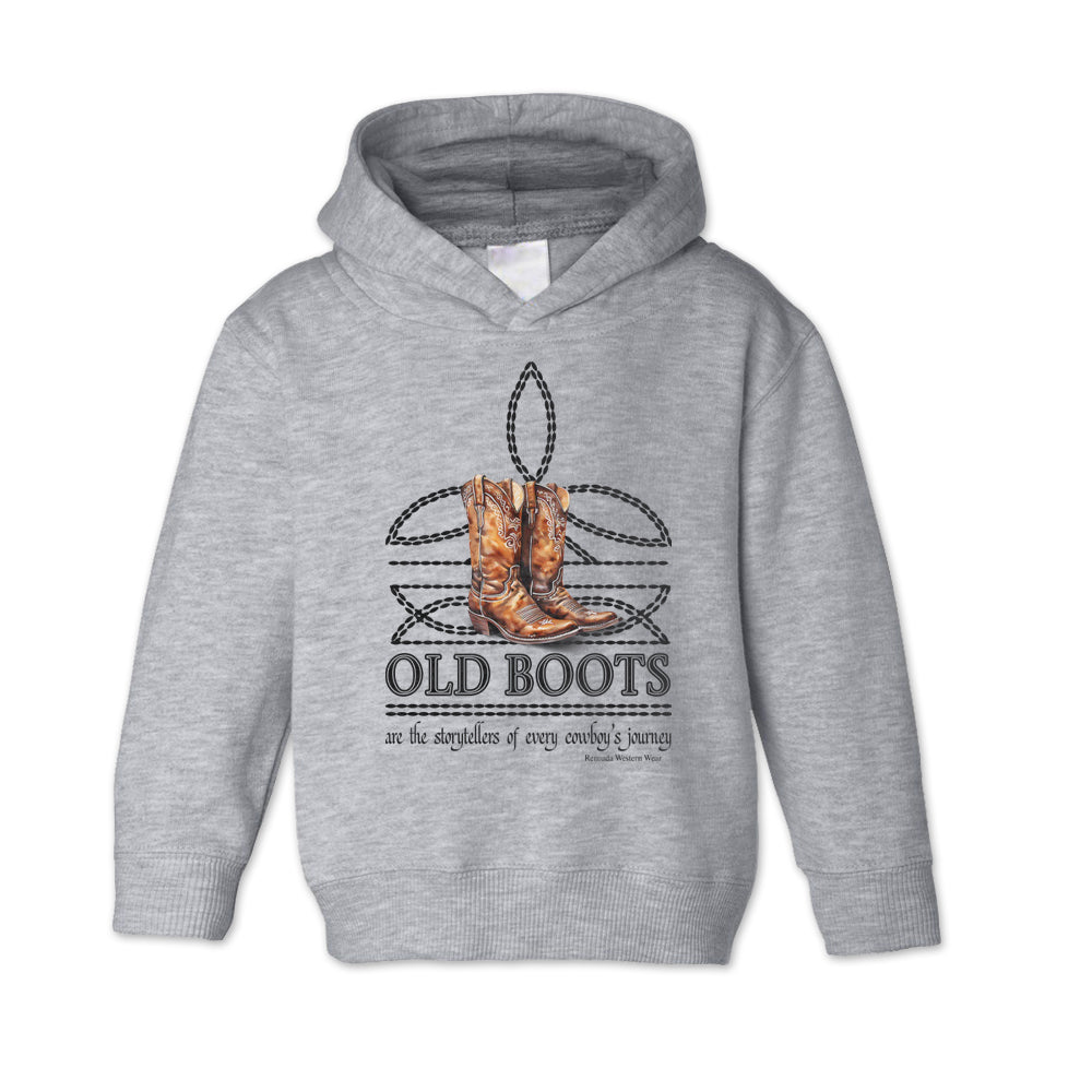 Old Boots - Boot Stitch Cowboy Toddler Pullover Hoodie