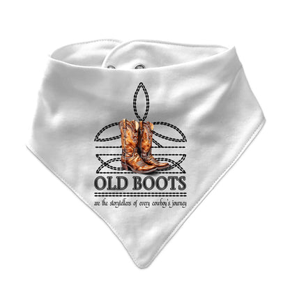 OLD BOOTS Boot Stitch Infant Bandana Style Western Bib