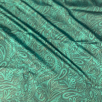 Paisley Turquoise Embossed Western Wild Rags