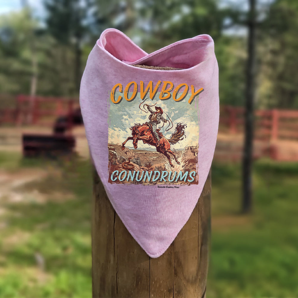 Cowboy Conundrums Infant Bandana Style Western Bib