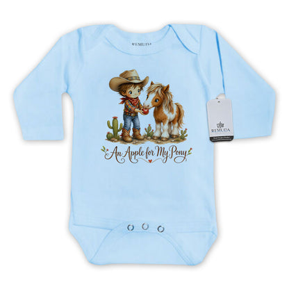 Pony Pals An Apple For My Pony - Cowboy Infant One Piece Western Romper