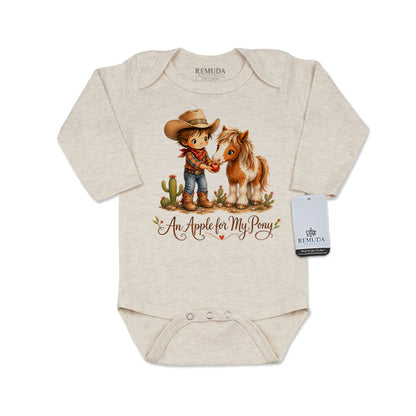 Pony Pals An Apple For My Pony - Cowboy Infant One Piece Western Romper