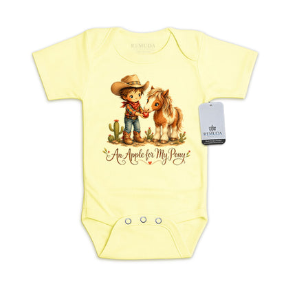 Pony Pals An Apple For My Pony - Cowboy Infant One Piece Western Romper
