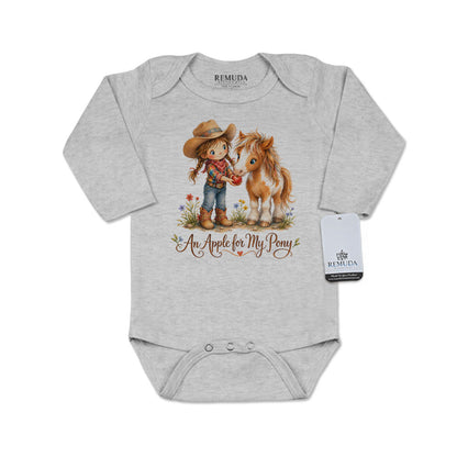 Pony Pals An Apple For My Pony - Cowgirl Infant One Piece Western Romper