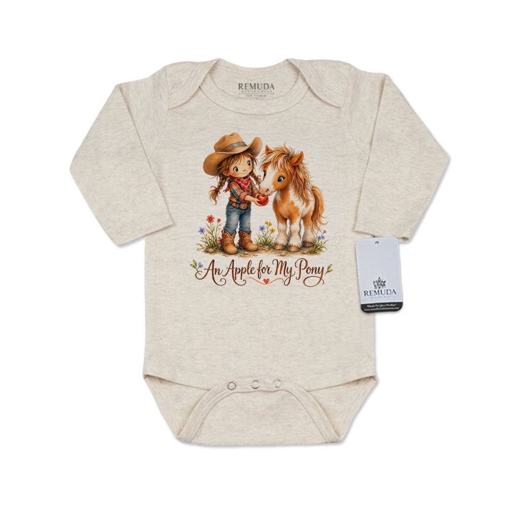 Pony Pals An Apple For My Pony - Cowgirl Infant One Piece Western Romper