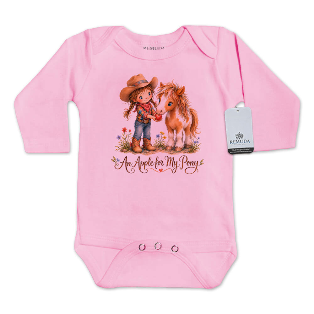 Pony Pals An Apple For My Pony - Cowgirl Infant One Piece Western Romper