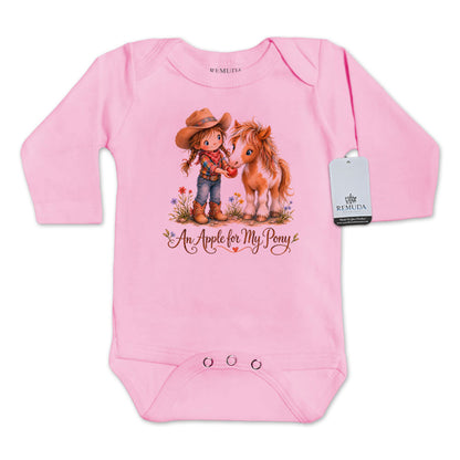 Pony Pals An Apple For My Pony - Cowgirl Infant One Piece Western Romper