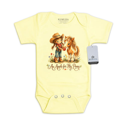 Pony Pals An Apple For My Pony - Cowgirl Infant One Piece Western Romper