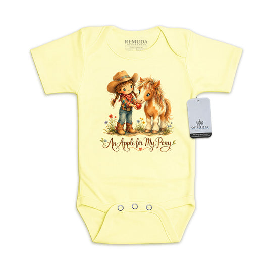 Pony Pals An Apple For My Pony - Cowgirl Infant One Piece Western Romper
