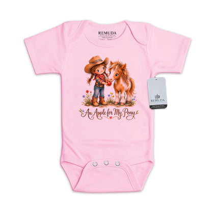 Pony Pals An Apple For My Pony - Cowgirl Infant One Piece Western Romper