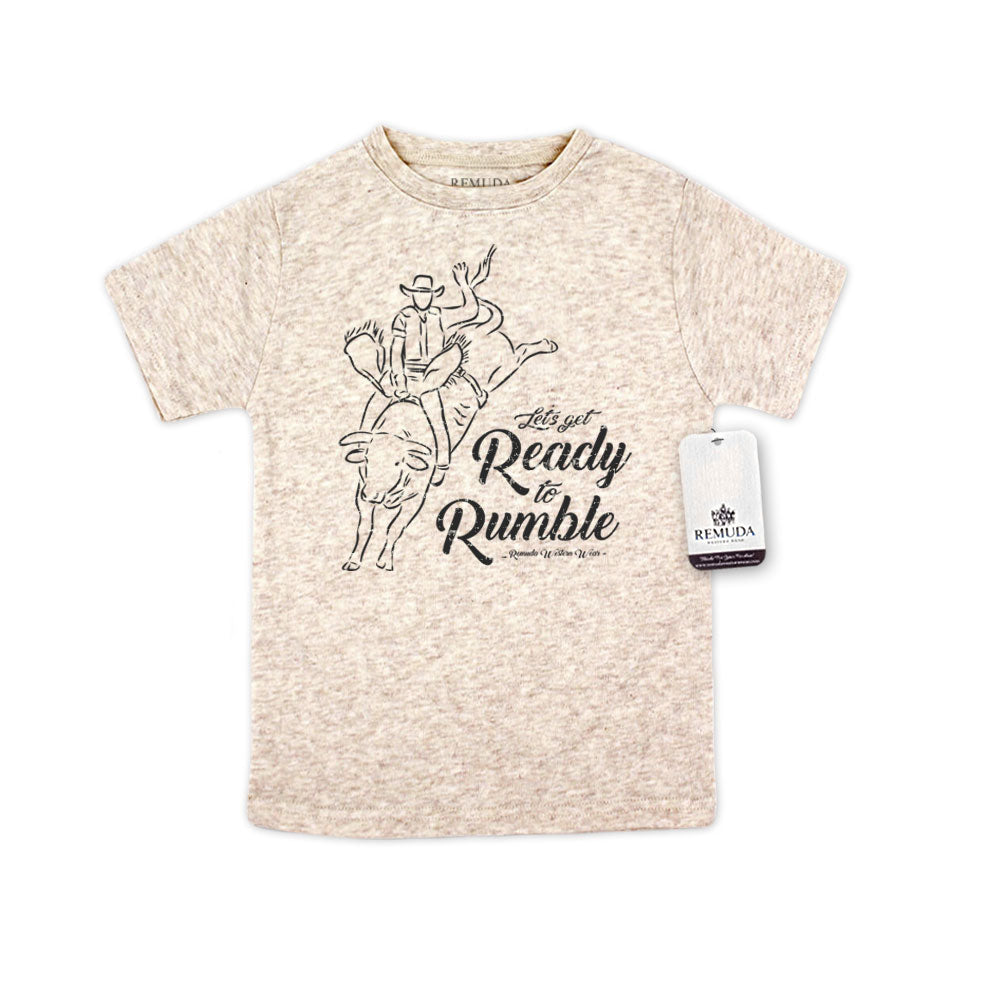 Ready To Rumble Bull Rider -  Infant Western Black On Black Tee T-Shirt