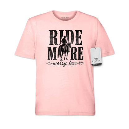 Ride More Worry Less - Adult Unisex Western Tee T-Shirt