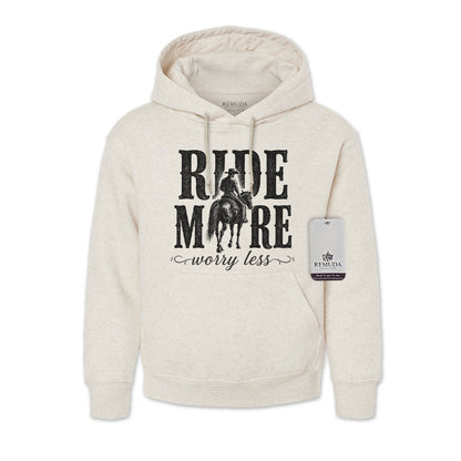 Ride More Worry Less - Adult Unisex Western Hoodie