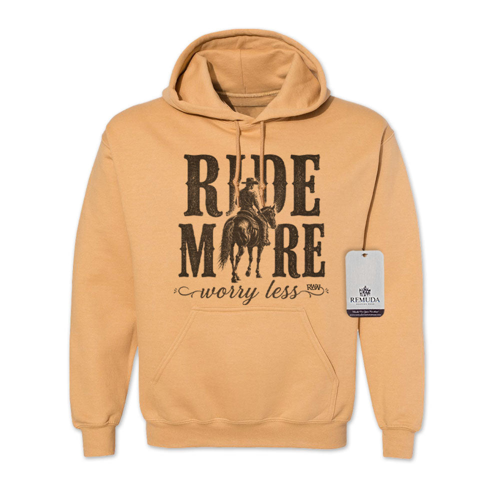 Ride More Worry Less - Adult Unisex Western Hoodie