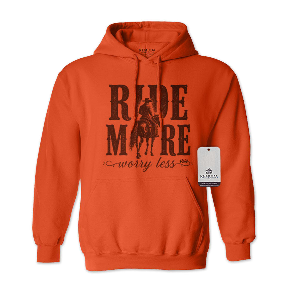 Ride More Worry Less - Adult Unisex Western Hoodie