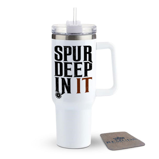Spur Deep In It Insulated Western Tumbler w/ Handle