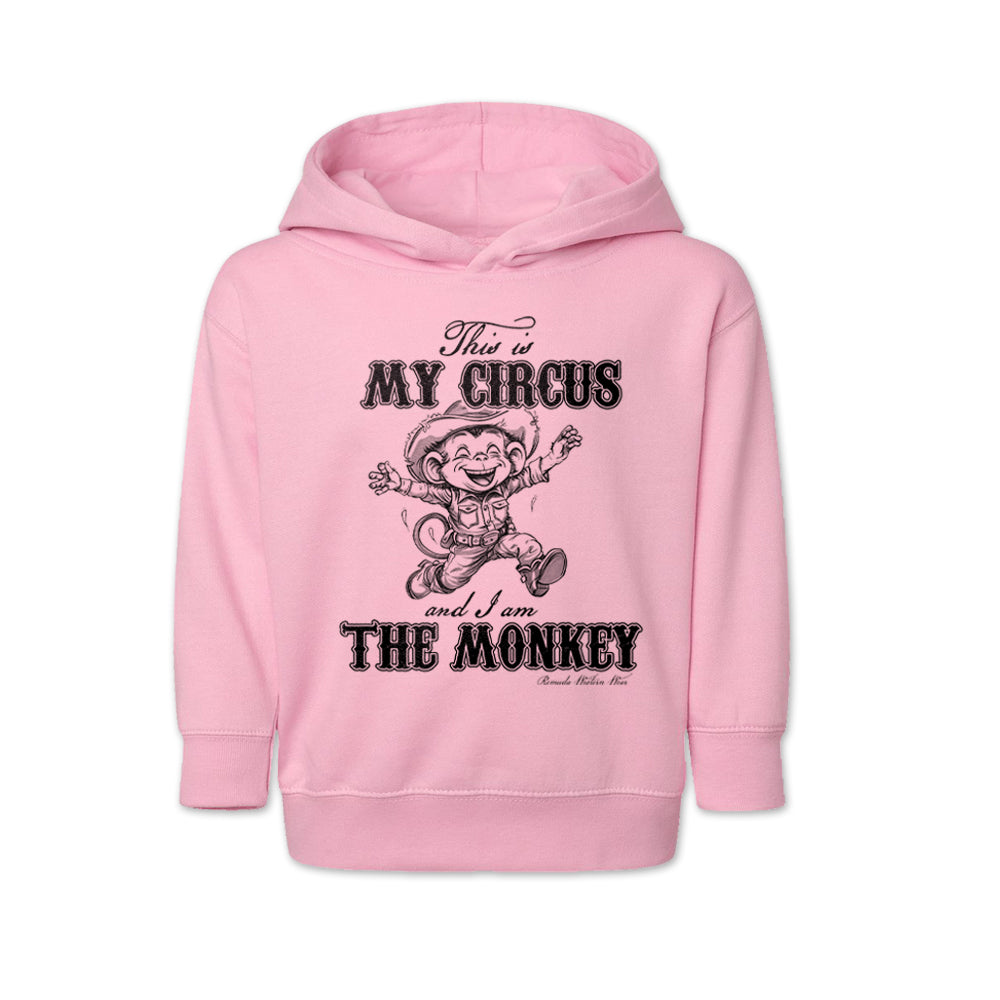 This Is My Circus And I Am The Monkey Toddler Pullover Hoodie Light Pink