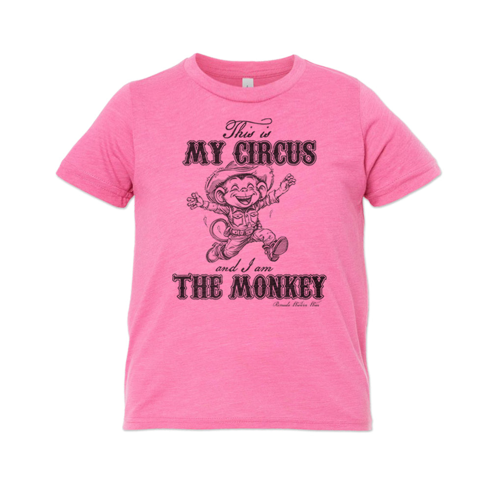 This Is My Circus And I Am The Monkey Youth Tee Charity Pink