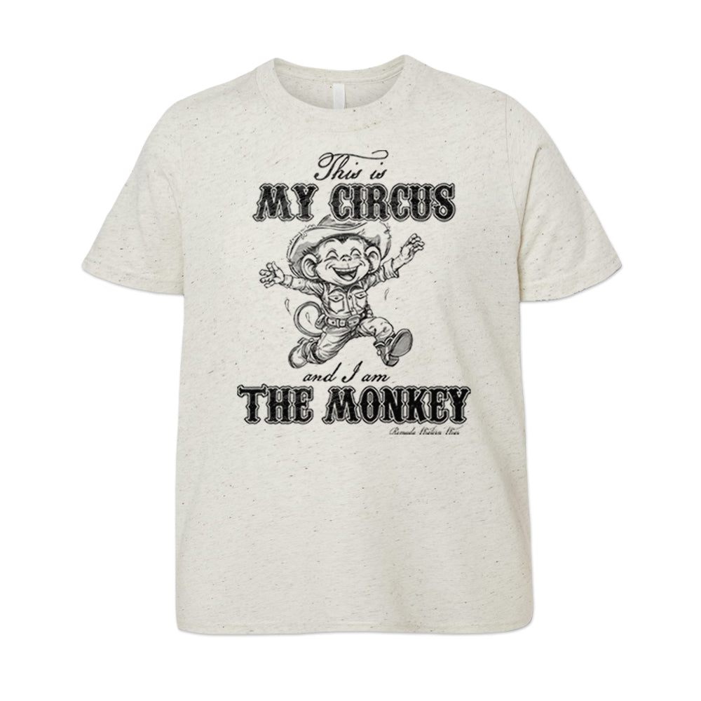 This Is My Circus And I Am The Monkey Youth Tee Oatmeal