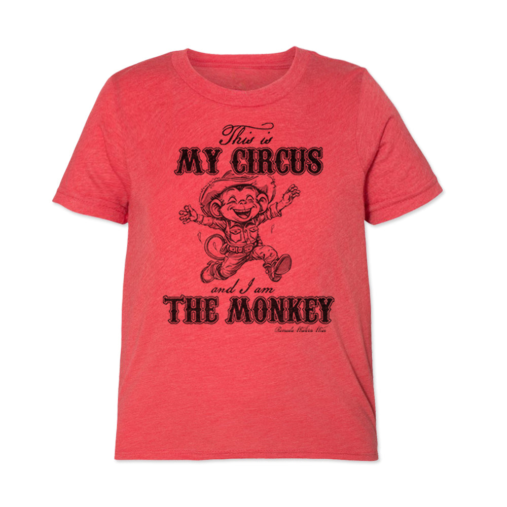 This Is My Circus And I Am The Monkey Youth Tee Red