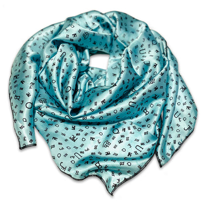 Turquoise Brands Wild Rags with Turquoise and Black Colors