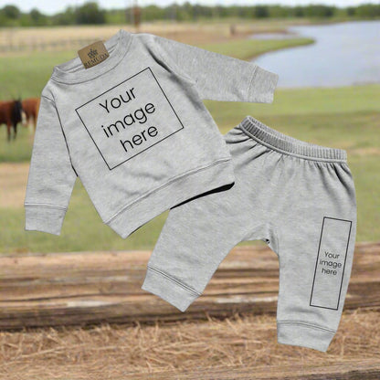 Remuda Western Wear Blank Infant two-piece sweatsuit for custom designs