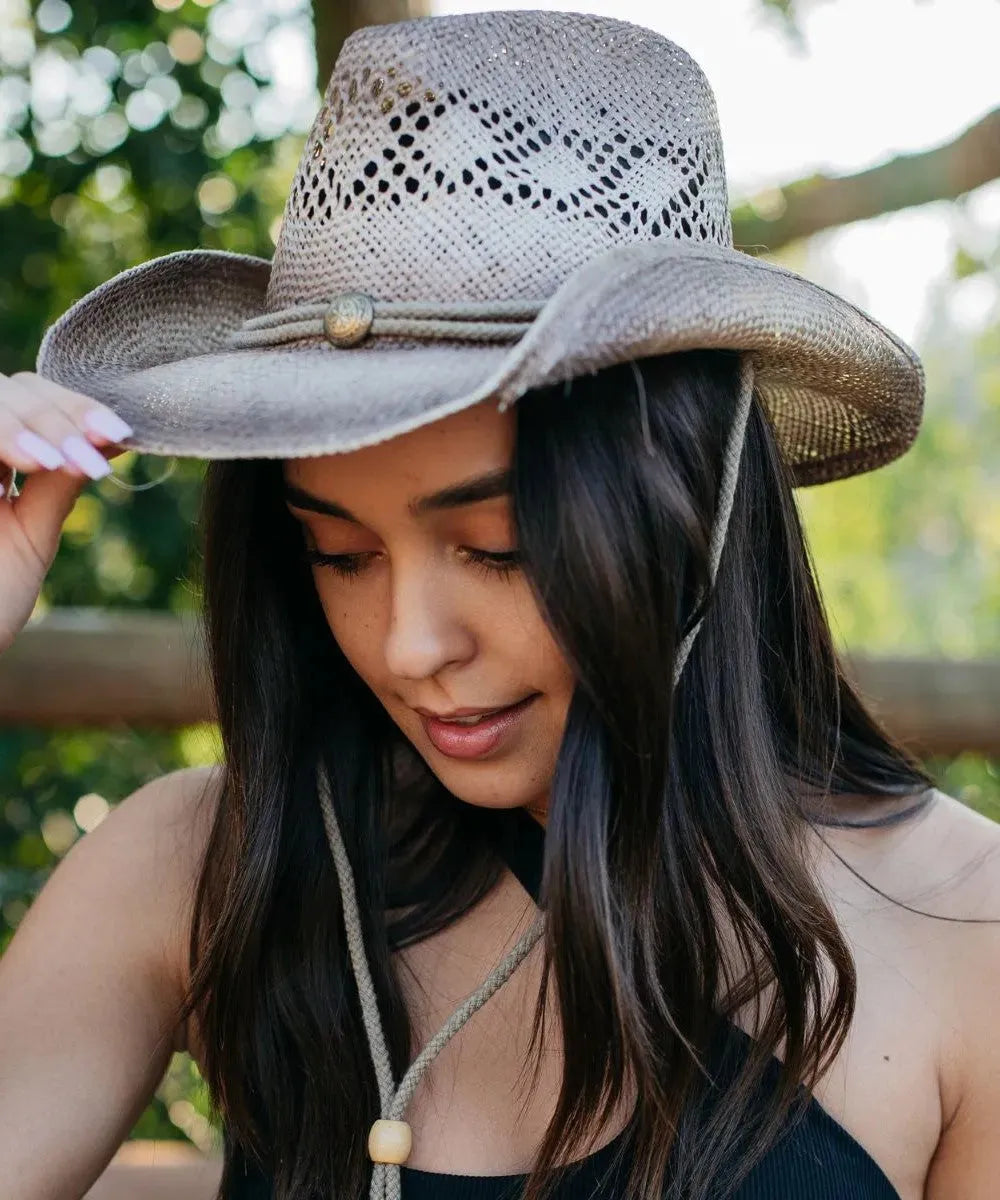 Peter Grimm Viola - Straw Cowboy Hat