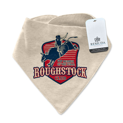 Feral Roughstock Club Infant / Toddler Western Bandana Bib Oatmeal