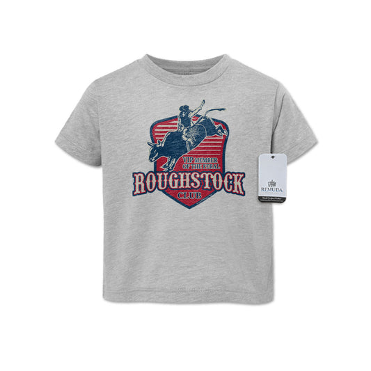 Feral Roughstock Club Western Toddler Tee T-Shirt Gray