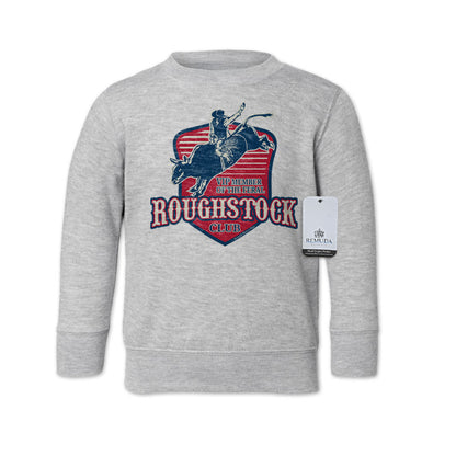 Feral Roughstock Club Western Toddler Sweatshirt Gray