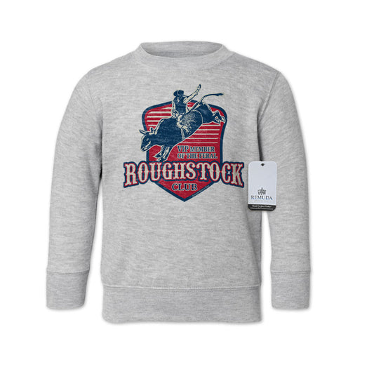 Feral Roughstock Club Western Toddler Sweatshirt Gray