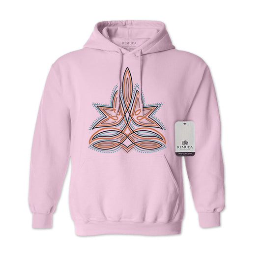 Western Boot Stitch Adult Unisex Western Hoodie Light Pink