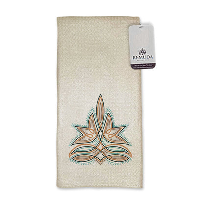 Western Boot Stitch Kitchen Hand Towel Set Cream