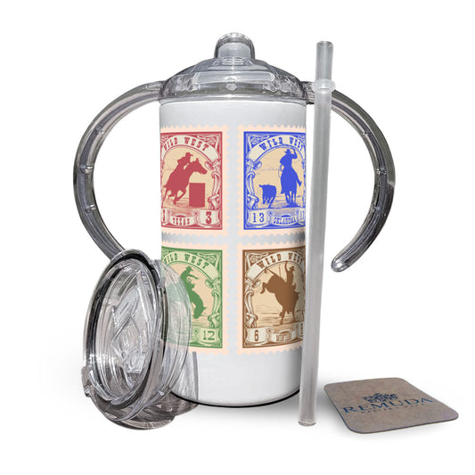 Wild West Rodeo Stamps Infant & Toddler Western Sippy Cup