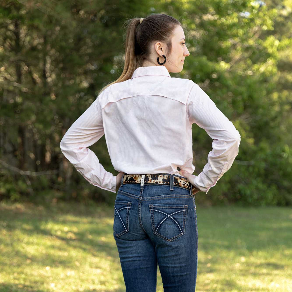 Ariat Women's VentTek Stretch Shirt, Strawberry Stripe