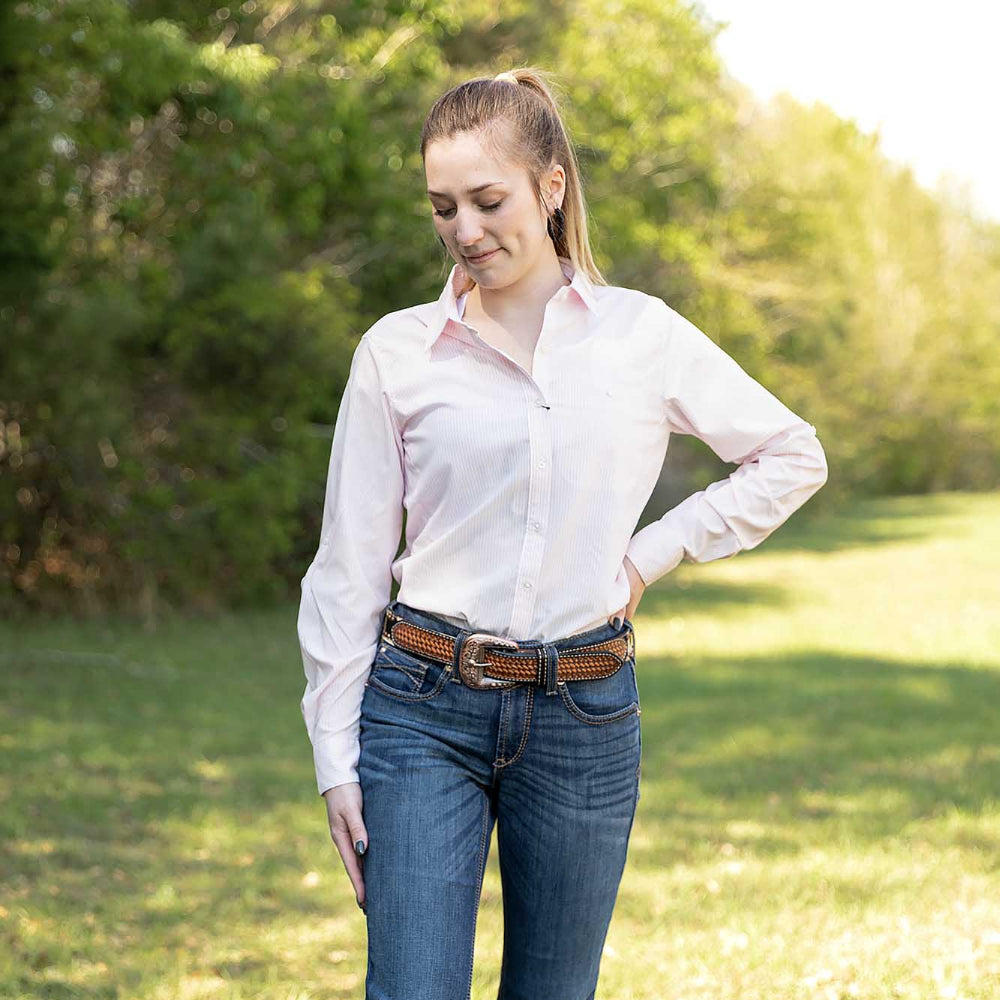 Ariat Women's VentTek Stretch Shirt, Strawberry Stripe