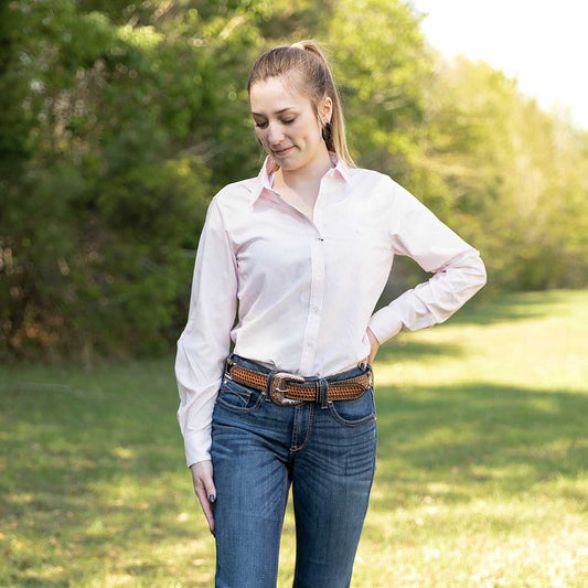 Ariat Women's VentTek Stretch Shirt, Strawberry Stripe